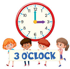 three o' clock